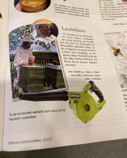 Vielen Dank an das #bienenjournal für den feinen Artikel.
#unbezahltewerbung
#bienenjournal
#ryobi
#ryobipowertools
#schlabees
#ryobitoolseu